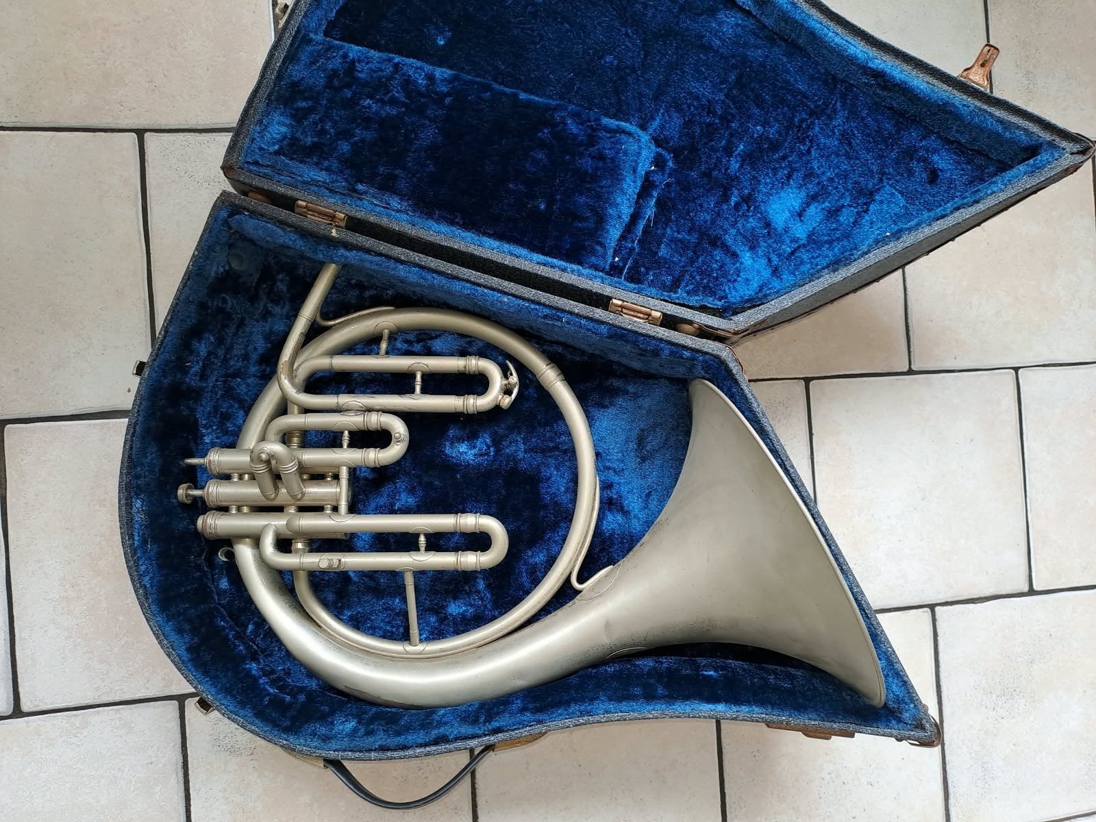 Vintage Julius Keilwerth Trombone met Koffer (1958), Ophalen of Verzenden, Gebruikt, Koperblazer, Met koffer of draagtas