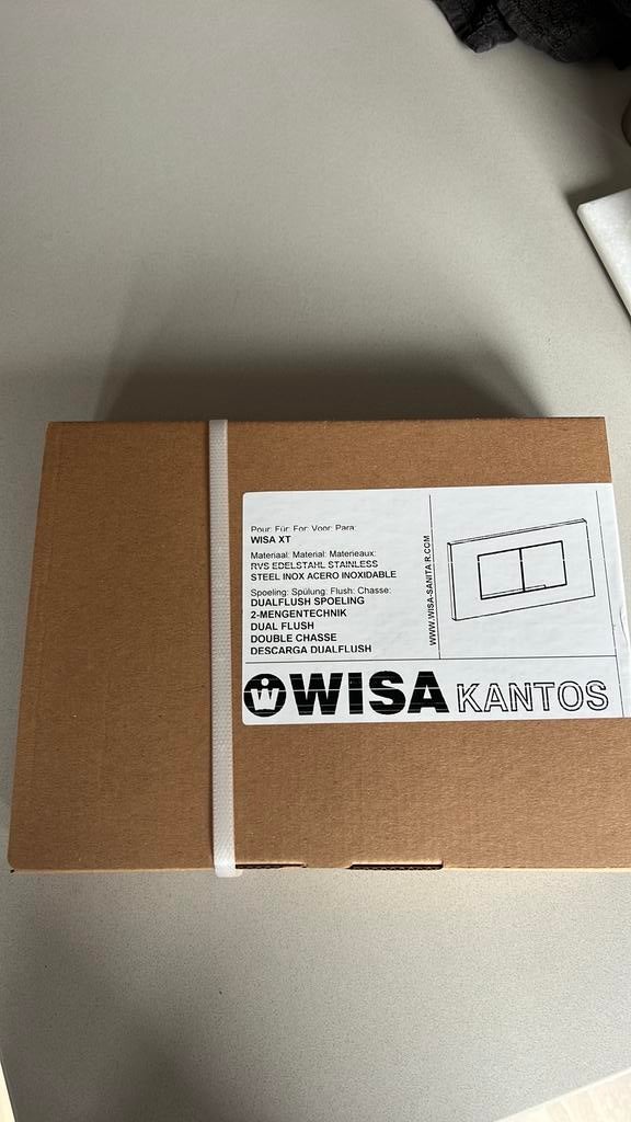 Wisa kantos RVS bedienpaneel Dual Flush, Ophalen of Verzenden, Nieuw