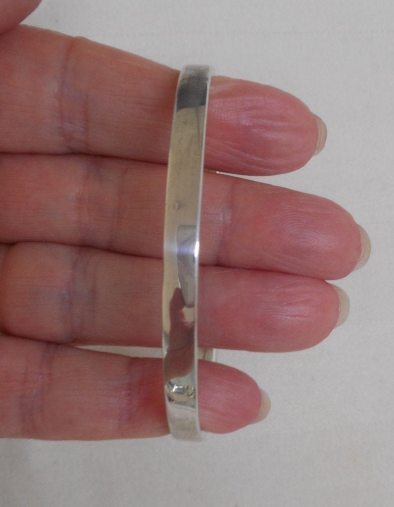 Zilveren vintage slavenarmband nr.1669, Sieraden, Tassen en Uiterlijk, Verzenden, Zo goed als nieuw, Zilver, Zilver