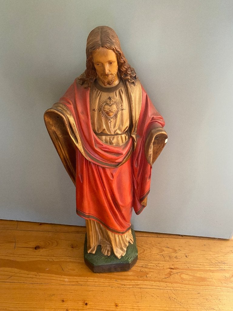Jezus gipsen beeld Helaas ontbreken de handen., Ophalen of Verzenden