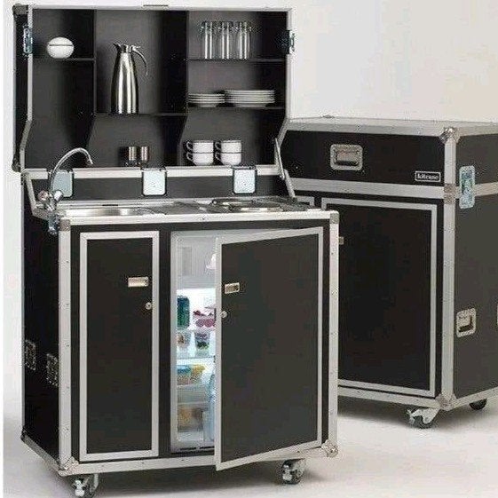 Pro Art Mobiele keuken met Siemens koelkast, kookplaat en bo, Ophalen of Verzenden, Gebruikt, Overige typen