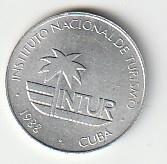 25  T - cent  1988  Cuba. km. 419  ( 0,65 euro ), Ophalen of Verzenden, Noord-Amerika, Losse munt