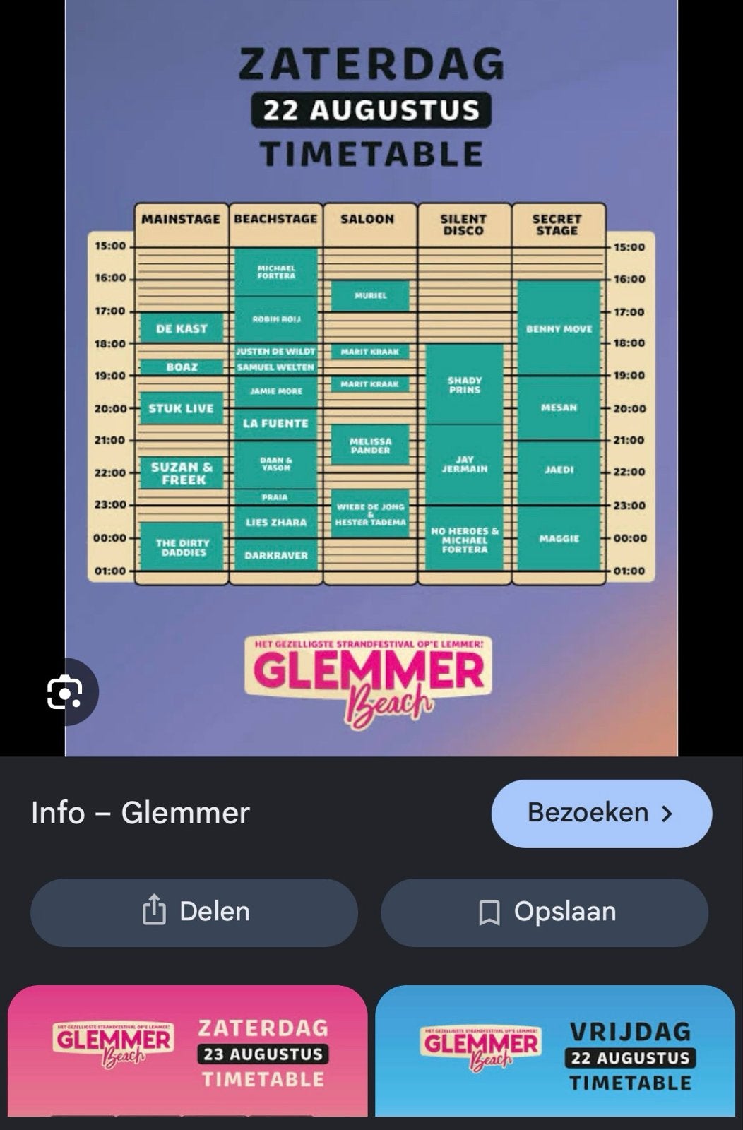 Glemmer beach, Eén persoon