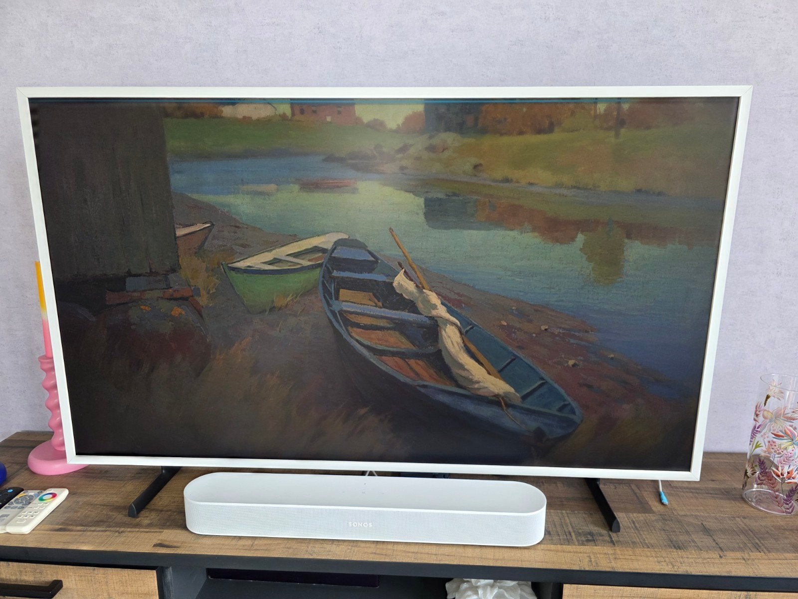 Samsung The Frame 55 inch (2025) - QLED Smart TV, Ophalen, QLED, Zo goed als nieuw, Samsung