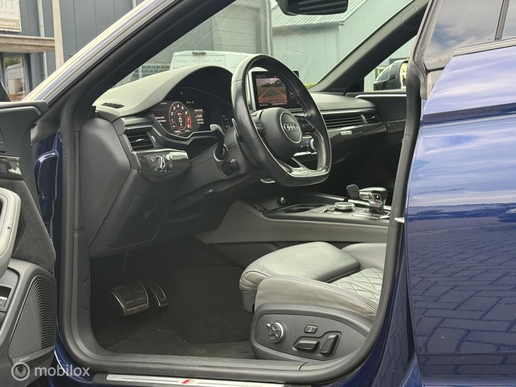 Audi S5 3.0 TFSI S5 Quattro B&O|Pano|360|Memory|HUD|ACC|20', Automaat, Euro 6, 2995 cc, Blauw