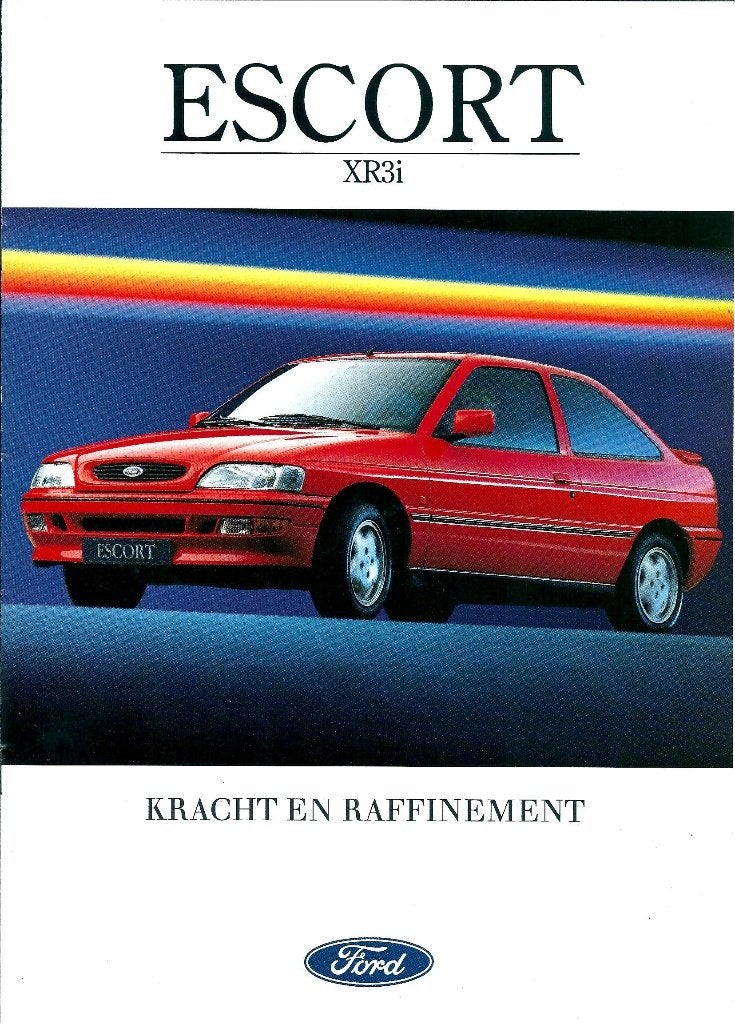 Brochure Ford Escort XR3i 1992, Ophalen of Verzenden, Gelezen, Ford