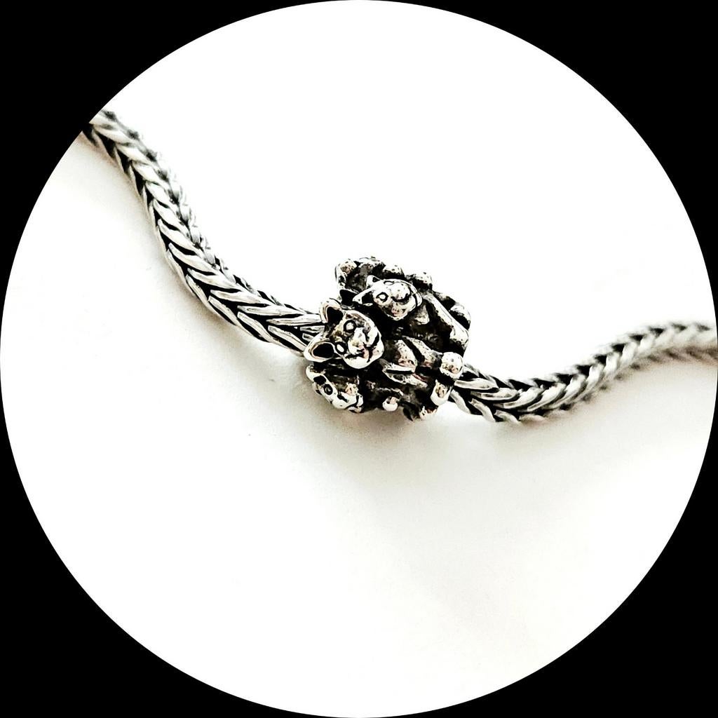 Trollbeads Nest Kittens TAGBE-30025 / retired, Sieraden, Tassen en Uiterlijk, Ophalen of Verzenden, Zo goed als nieuw, Trollbeads