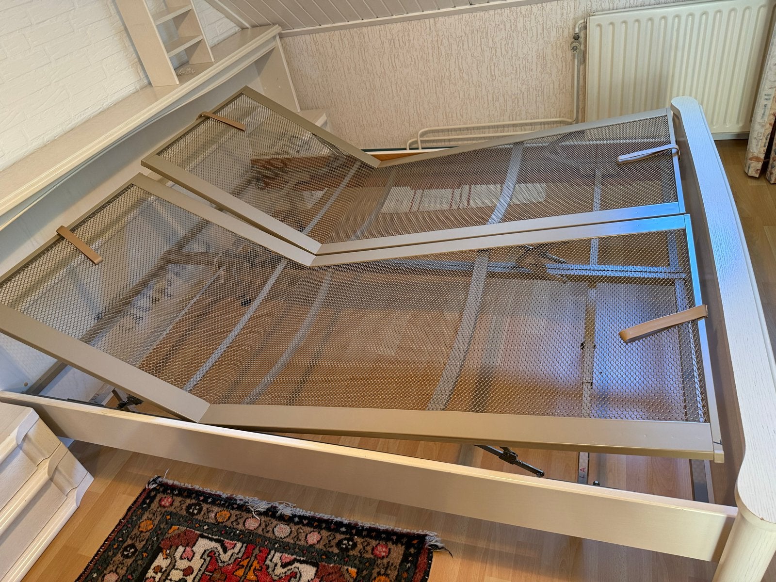 2x Auping verstelbare bedbodems 80x200 met pootjes, Ophalen, Eenpersoons, 80 cm, 200 cm