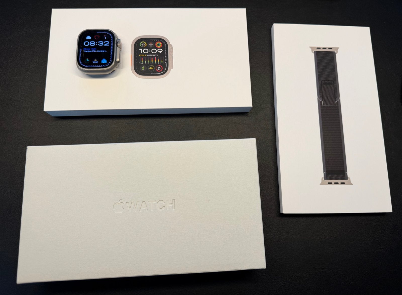 Apple Watch Ultra 2 met Trail Loop band en lader, Ophalen of Verzenden, Waterdicht, Zo goed als nieuw, IOS