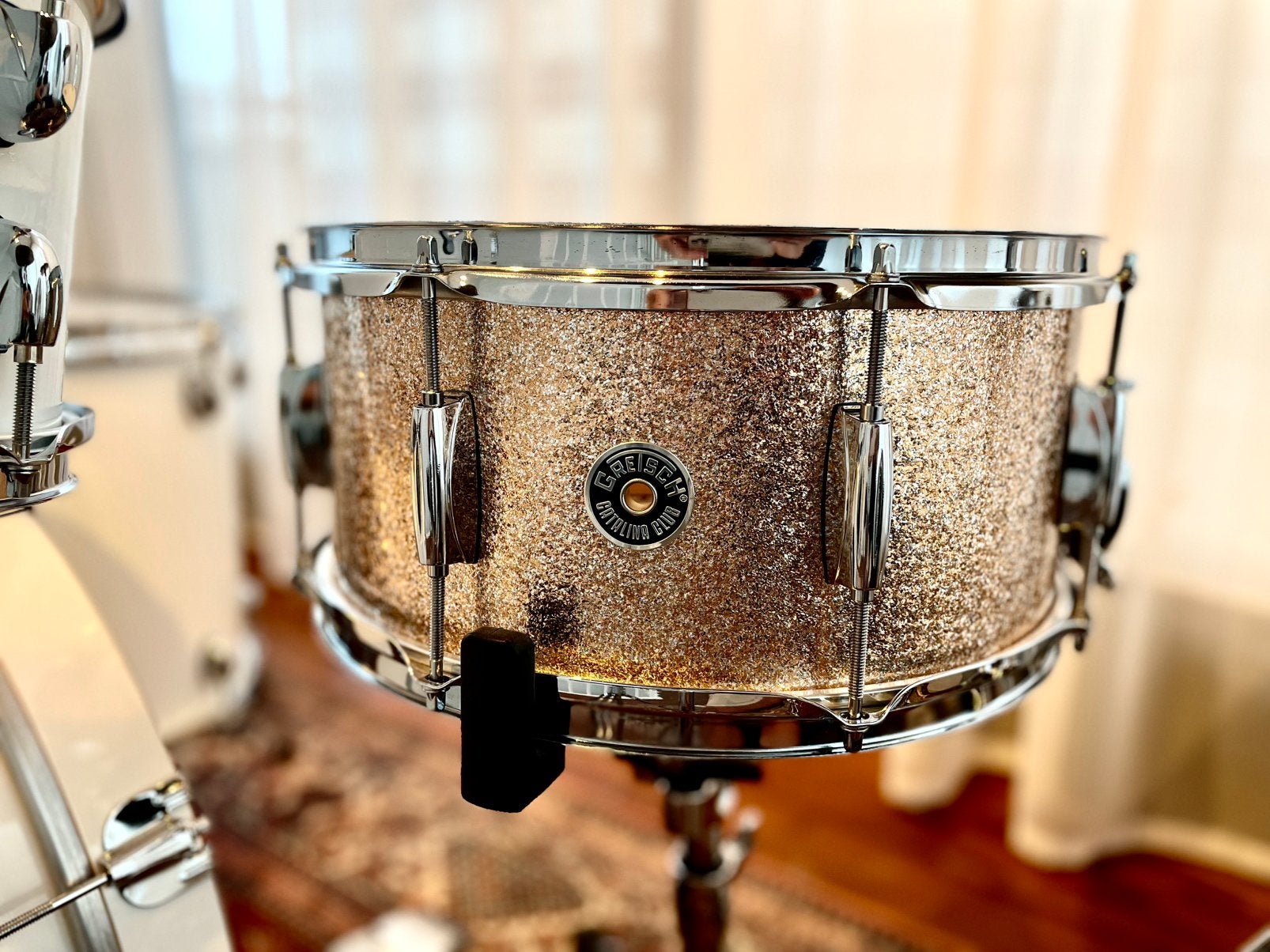 Gretch Catalina Club Snare 14x6.5 Champagne Sparkle!, Muziek en Instrumenten, Drumstellen en Slagwerk, Ophalen of Verzenden, Zo goed als nieuw