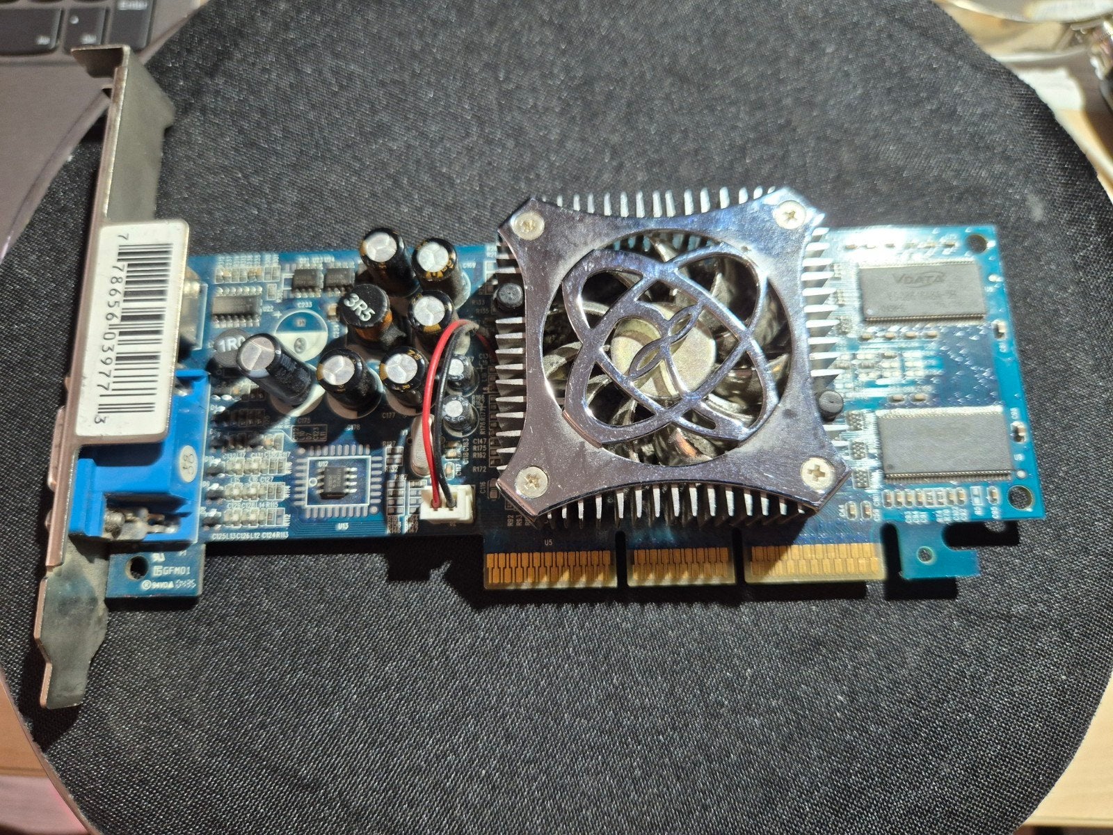 NVIDIA GeForce FX 5500 128MB DDR TV Grafische Kaart, Computers en Software, Videokaarten, Gebruikt, Nvidia, AGP, GDDR, Tv-Out