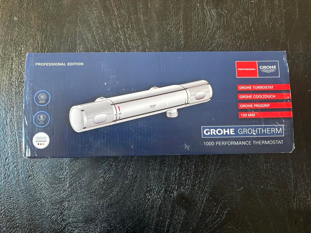 GROHE GROTHERM 1000 performance thermostaat 120mm, Ophalen of Verzenden, Slimme thermostaat, Nieuw