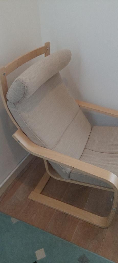 IKEA POÄNG Fauteuil, Hillared beige, Ophalen