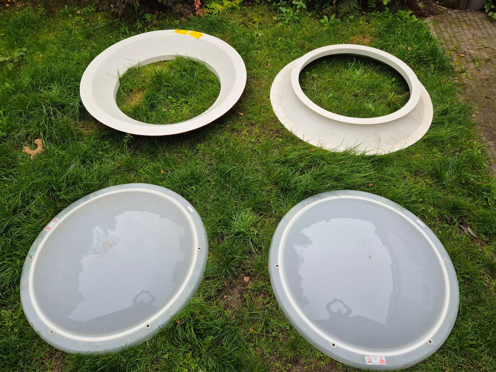 Rond Dakraam / Lichtkoepel 800mm met Polyester Opstand, Doe-het-zelf en Verbouw, Ophalen, Gebruikt, Minder dan 80 cm, 80 tot 120 cm