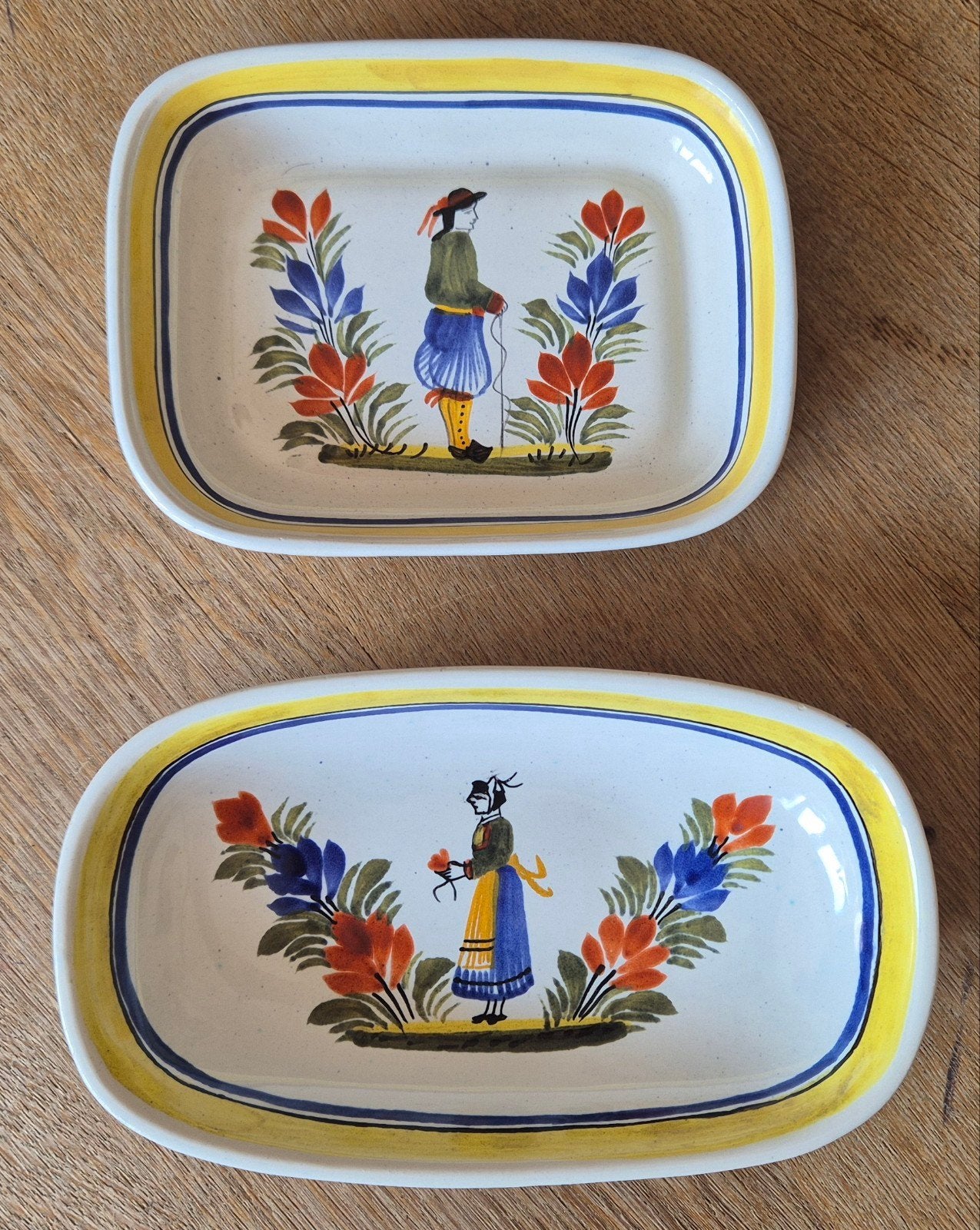 Quimper aardewerk schaaltjes, Antiek en Kunst, Ophalen of Verzenden
