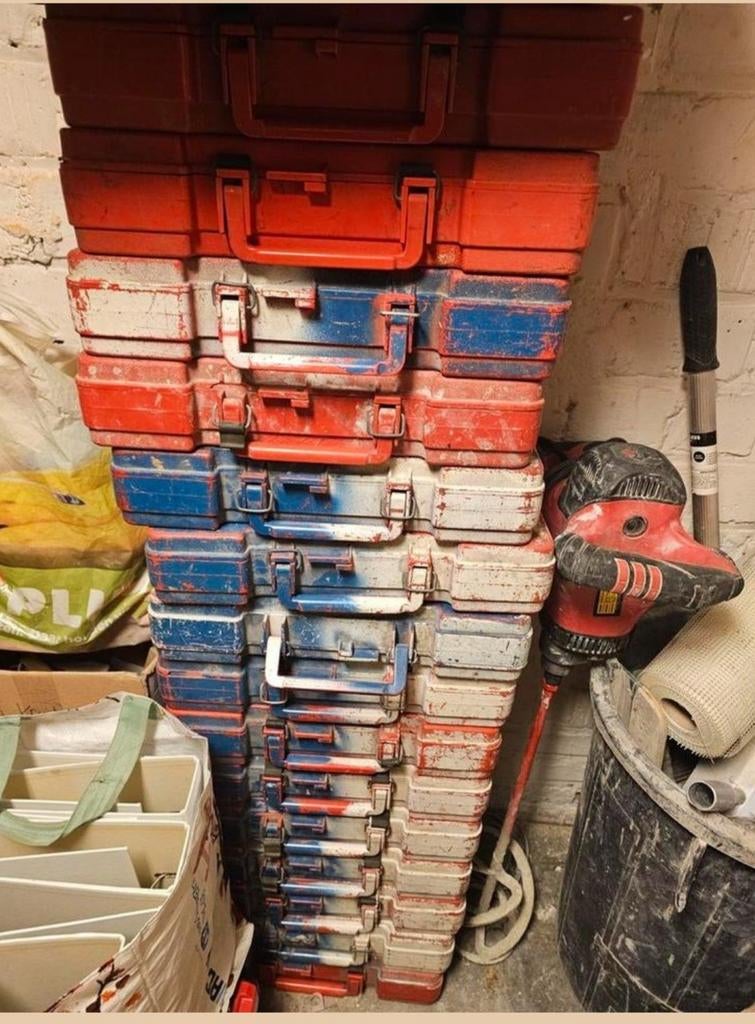 Partij Hilti DX 450 schiethamers MET TOEBEHOREN, Ophalen of Verzenden, Gebruikt