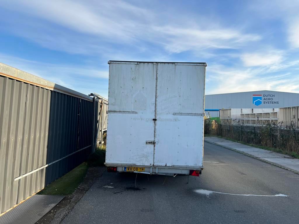Grote gesloten aanhanger aanhangwagen xxl schamelwagen, Ophalen, Gebruikt