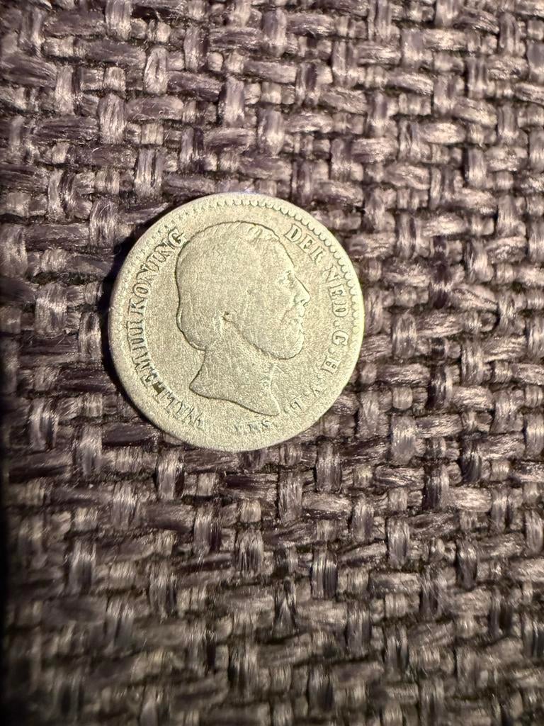 10 cent 1876 zilver, Koning Willem III, Zilver, Ophalen of Verzenden, 10 cent