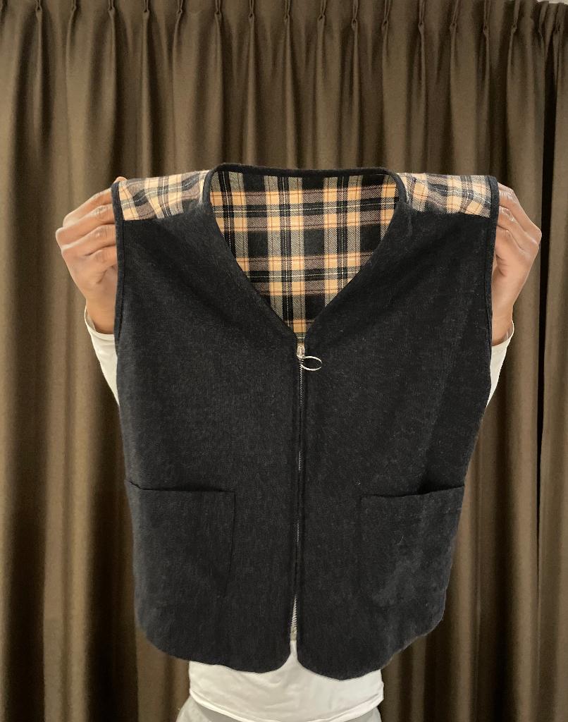 Donkerblauw vest zonder mouwen, gevoerd, maat S, Kleding | Dames, Bodywarmers, Verzenden, Zwart, Maat 36 (S), Onbekend