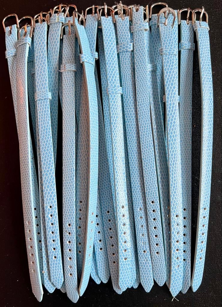 Partij 25x Lichtblauwe Kinder Polsbandjes armbandjes S-18, Ophalen of Verzenden, Nieuw, Blauw, Armband