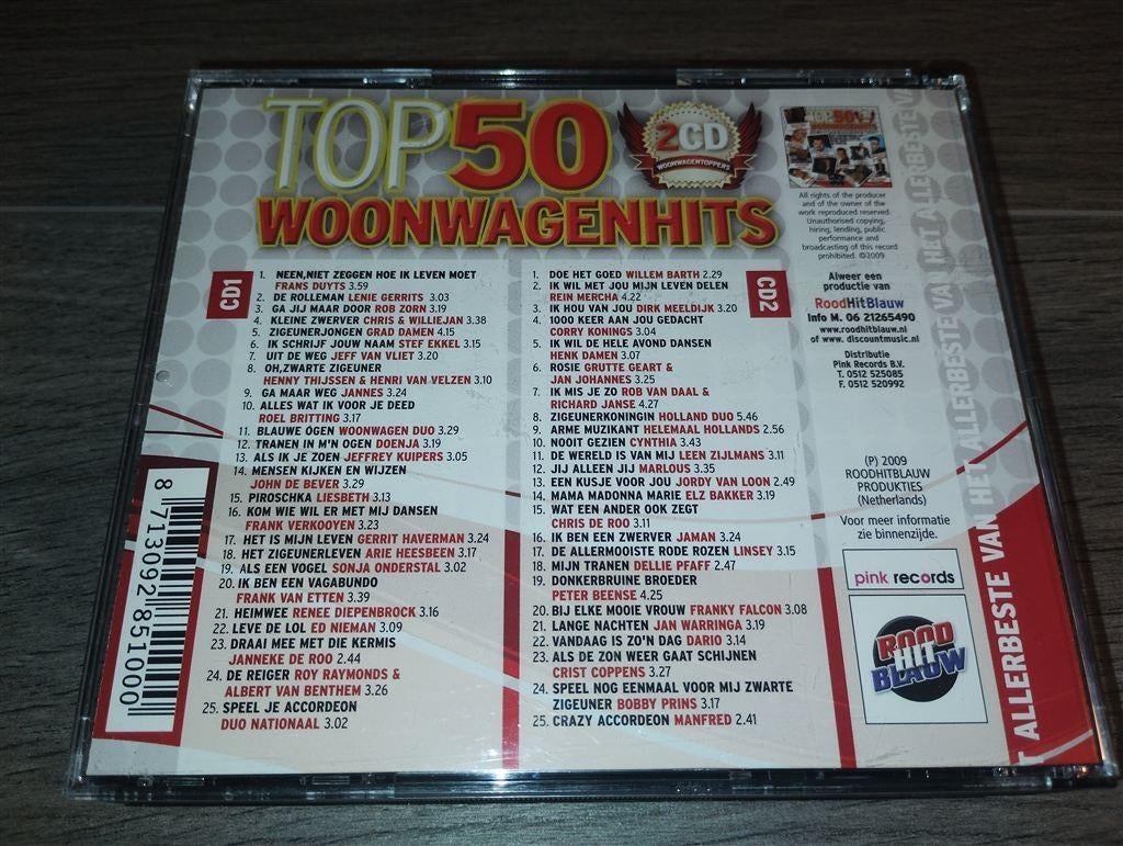 Top 50 Woonwagenhits Deel1 [2 CD], Ophalen of Verzenden, Zo goed als nieuw, Levenslied of Smartlap