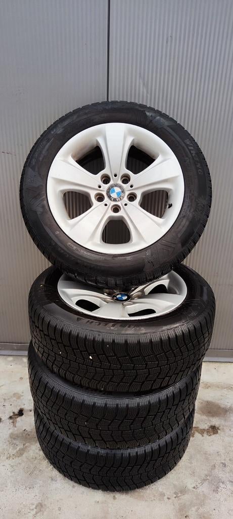 Wintereset BMW 5serie e60 e61 6serie e63 e64 17 inch, Ophalen, Gebruikt, 17 inch, Band(en)
