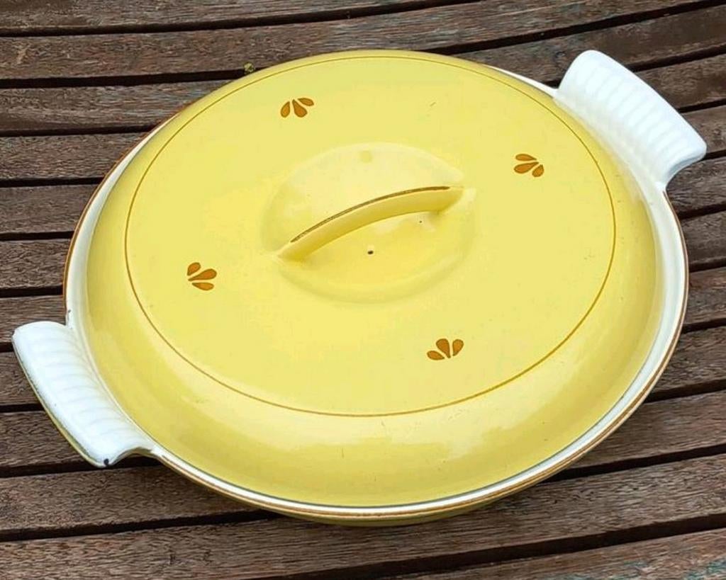 Vintage Dru Holland geëmailleerde gietijzeren pan, Ophalen of Verzenden