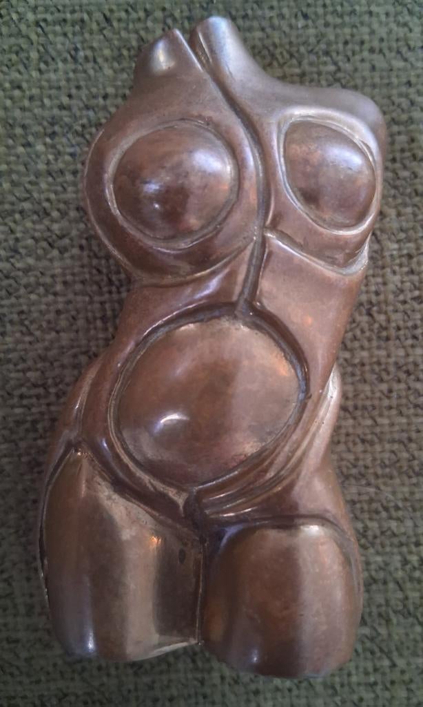 Bijzondere bronzen vrouwelijke torso door paul gunez, Antiek en Kunst, Ophalen of Verzenden