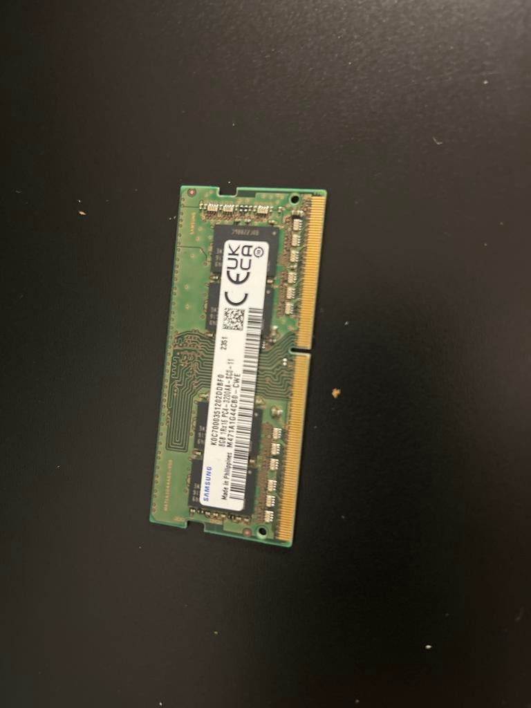 Samsung 8gb 3200mhz sodim ram, Computers en Software, Ophalen of Verzenden, Zo goed als nieuw, DDR4, Laptop
