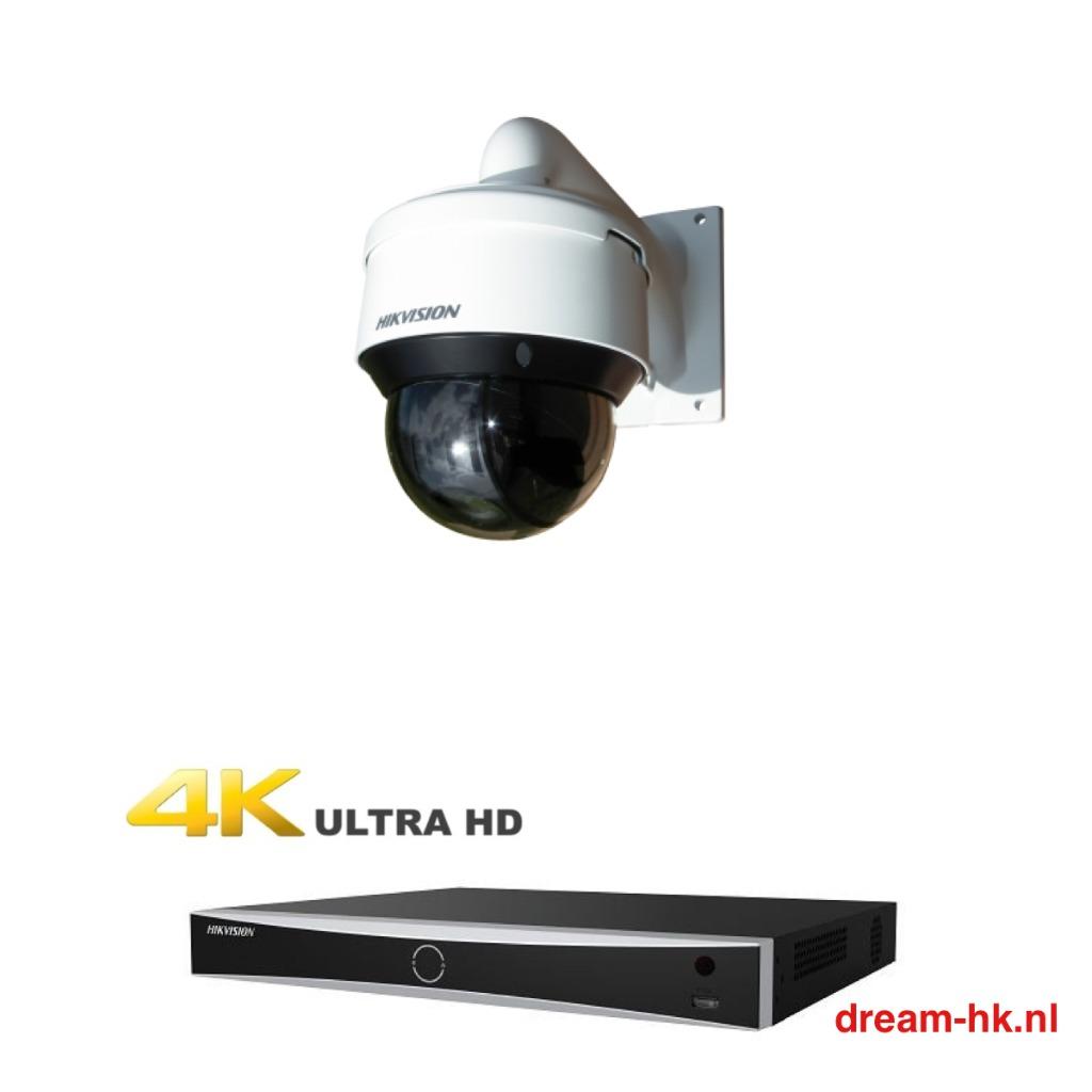 4MP Hikvision IP PoE  set/NVR + 1x PTZ camera(Auto Tracking), Ophalen of Verzenden, Nieuw, Buitencamera