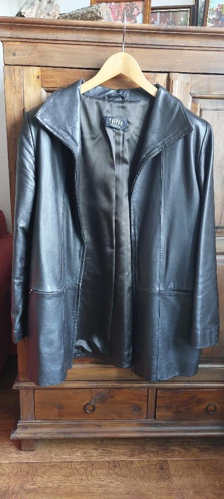 Leren dames jas  38/40, Kleding | Dames, Jassen | Winter, Maat 38/40 (M), Bruin, Ophalen of Verzenden, Zo goed als nieuw