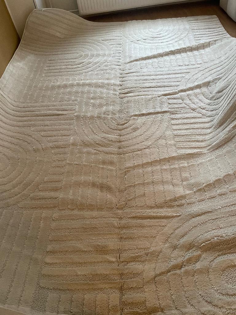 TAPIJTEN JAPANDi LOODS 240X340 met fractuur, Ophalen, Beige, 200 cm of meer, Rechthoekig