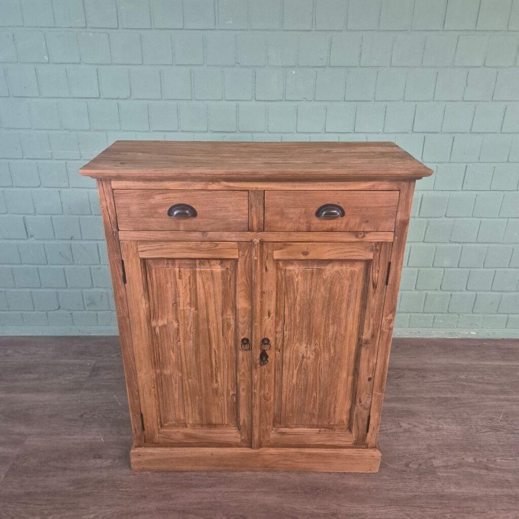 Vertico Kast Teak 0,91 m Art. Nr.: 27688, Ophalen