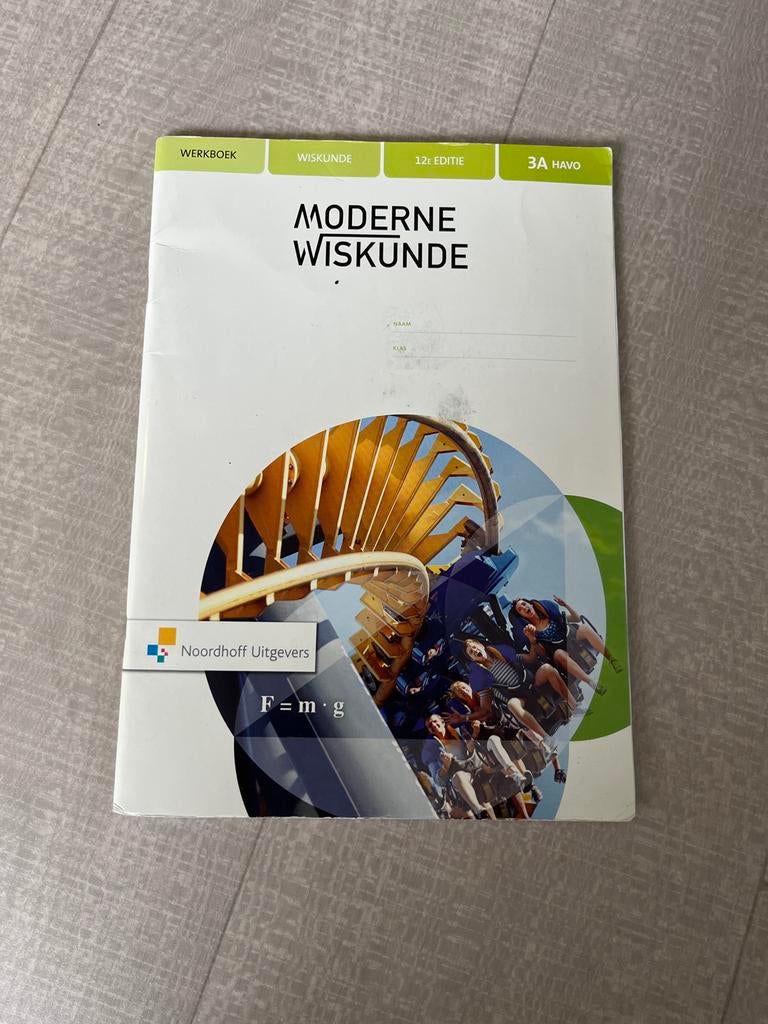 Moderne Wiskunde 3A HAVO - Werkboek, Ophalen, Gelezen, HAVO, Wiskunde A