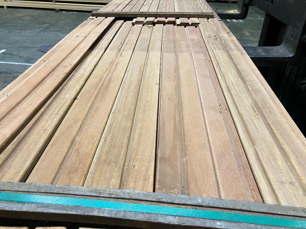 Hardhout–Louro Gamela–channelsiding-planken–rabatdeel-gevel, Ophalen, Overige typen, Nieuw, Hardhout