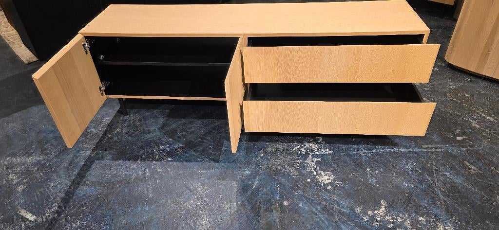 TV-Meubel Tom Eikenhout – 170cm, 150 tot 200 cm, Jarameubeloutlet@hotmail.com, Ophalen of Verzenden, Minder dan 100 cm
