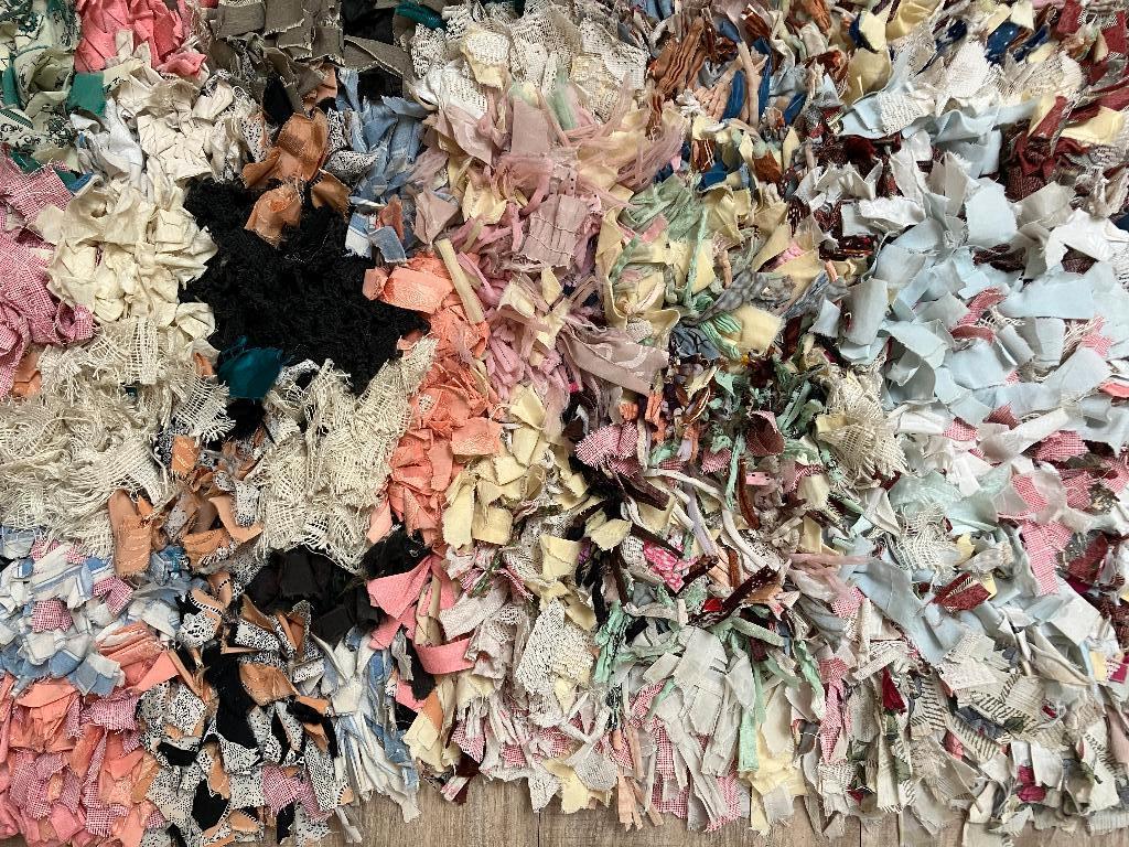 Boucherouite Berber rug from Morocco / Berber vloerkleed, Ophalen, Crème, Gebruikt, 50 tot 100 cm
