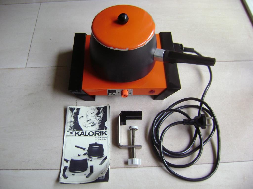 Retro fonduestel elektrisch, Witgoed en Apparatuur, Fonduesets, Ophalen of Verzenden, Gebruikt, Elektrisch, Fondueset