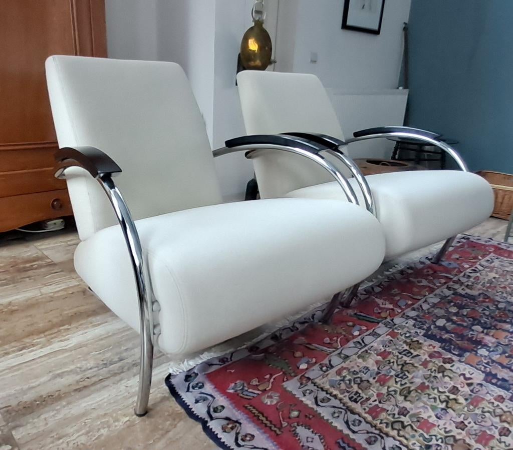 2 x Gelderland Deco Lounge Chair 5470 by Jan des Bouvrie, Huis en Inrichting, Fauteuils, Ophalen, 75 tot 100 cm, 50 tot 75 cm