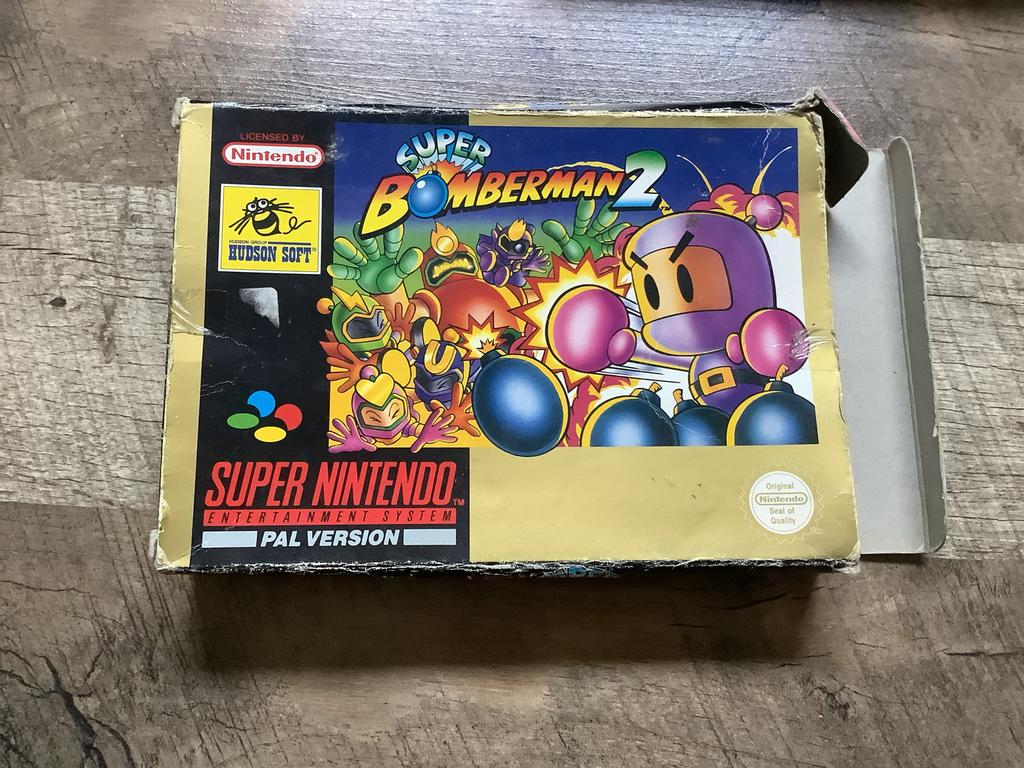 Bomberman (Super Nintendo) - Goede Staat, Spelcomputers en Games, Games | Nintendo Super NES, Vechten, Eén computer, Ophalen of Verzenden