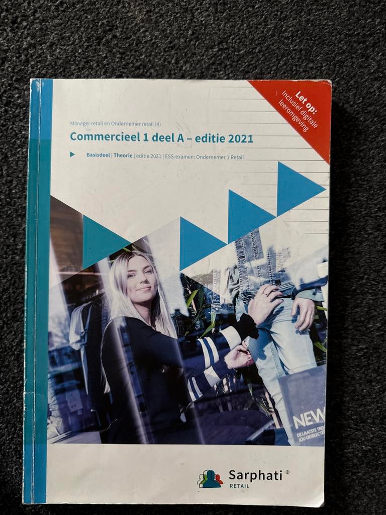 Commercieel 1 deel A - Editie 2021 retail ondernemen (4), Boeken, Ophalen of Verzenden, Zo goed als nieuw, MBO