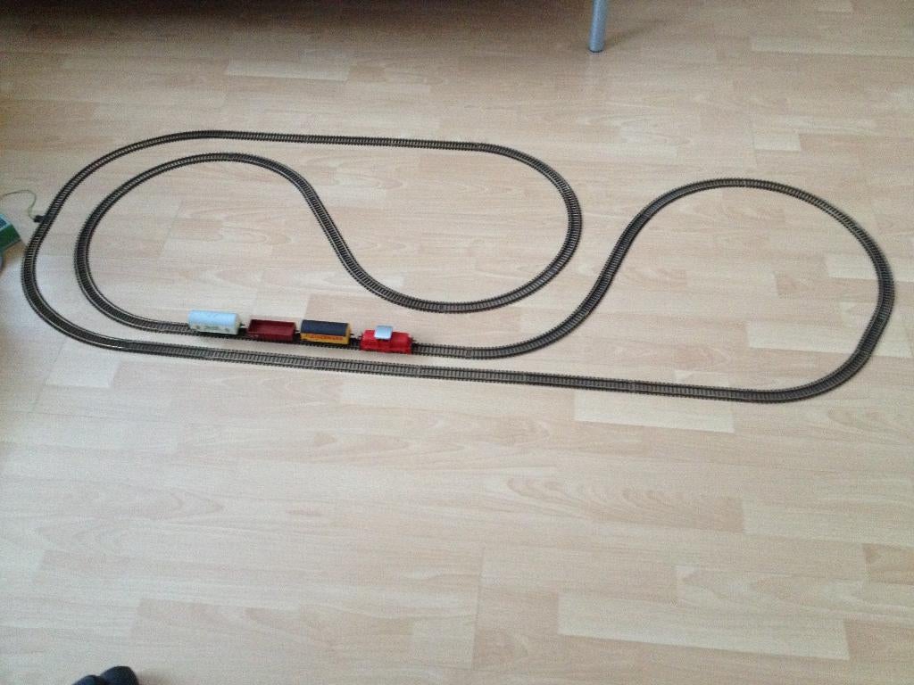 Fleischmann H0 treinbaan "3 dubbel startset met treinset", Gelijkstroom, Fleischmann, Ophalen of Verzenden, Gebruikt