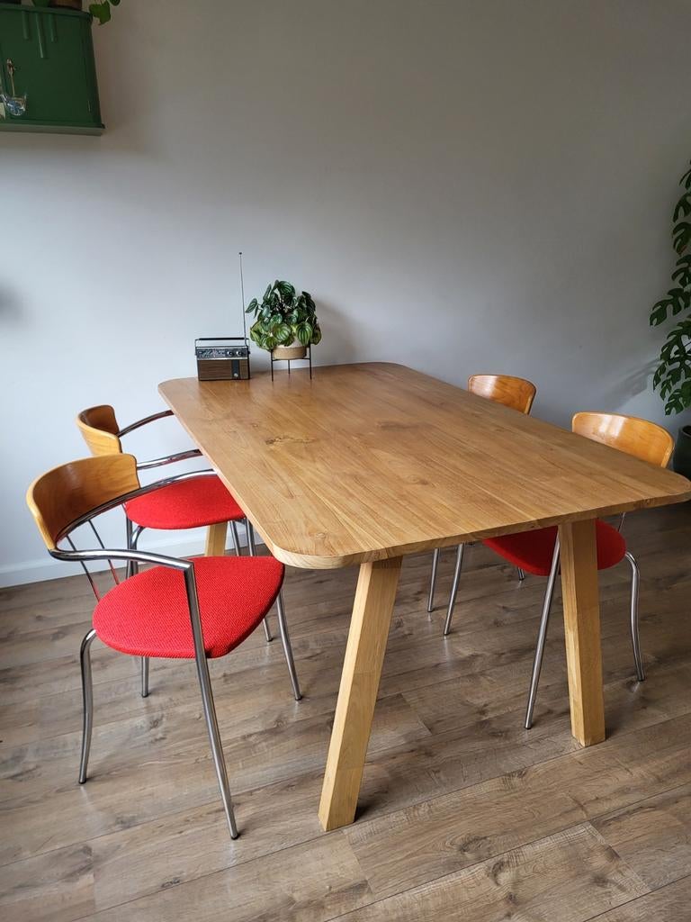 4 Effezeta Stoelen - Nieuw Gestoffeerd Vintage Set, Huis en Inrichting, Ophalen of Verzenden