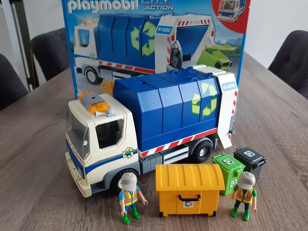 Playmobil 4129 City Vuilnisauto, izgs, Ophalen of Verzenden, Gebruikt, Complete set