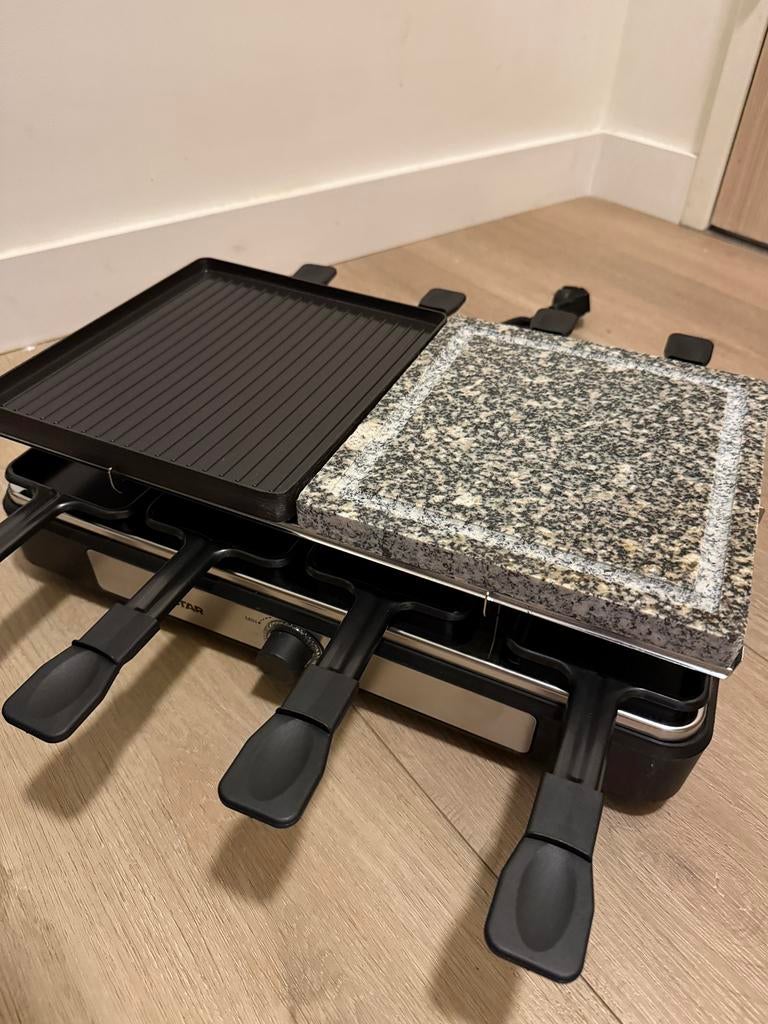 Gourmetstel (tristar Raclette stone Grill), Witgoed en Apparatuur, Gourmetstellen, Ophalen, Zo goed als nieuw