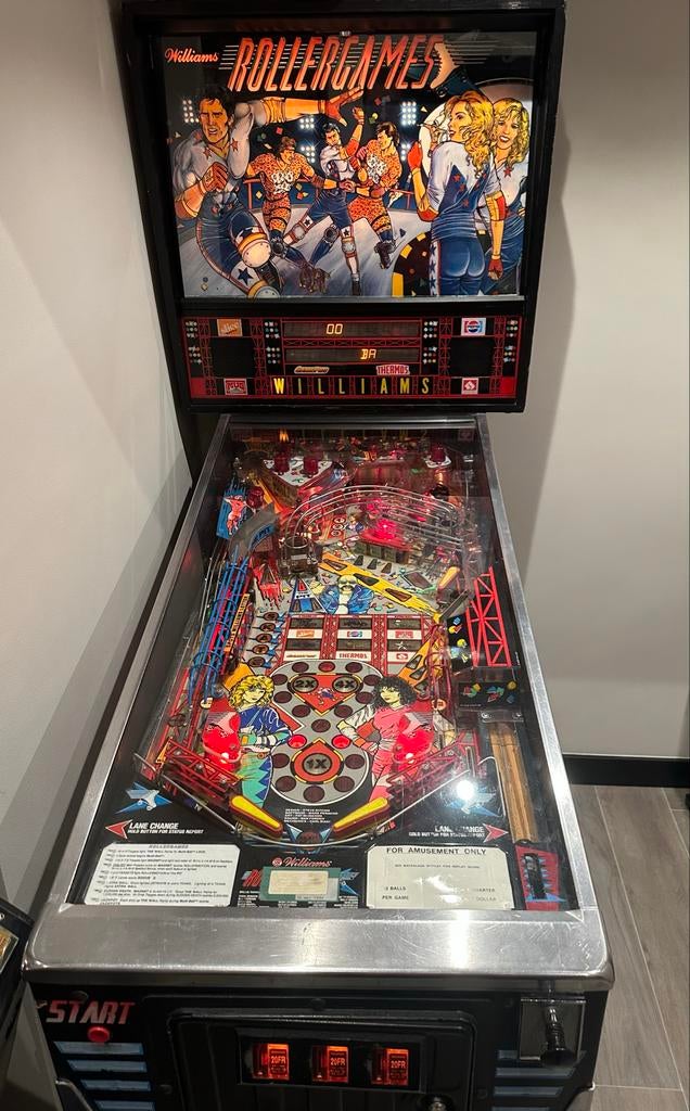 Rollergames Flipperkast - ‘Williams’, Ophalen, Gebruikt, Williams, Dot-matrix