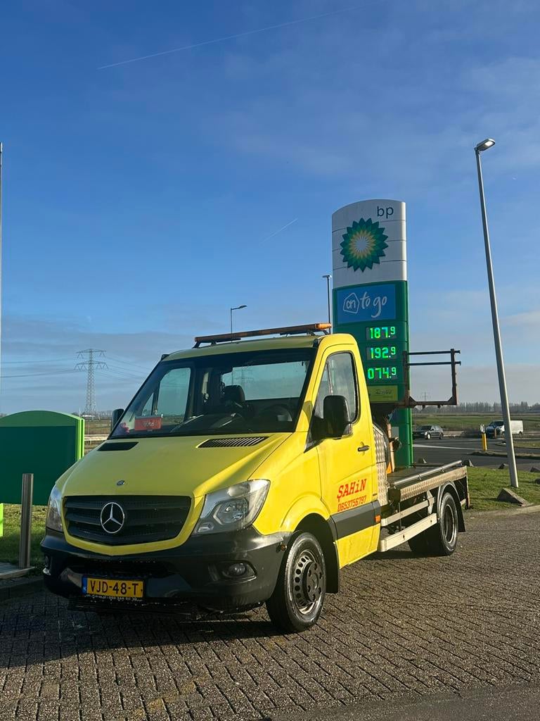 Mercedes-Benz Sprinter 516 2.2 163pk Takelwagen/towtruck, Auto's, Bestelauto's, Automaat, 163 pk, Mercedes-Benz, Diesel