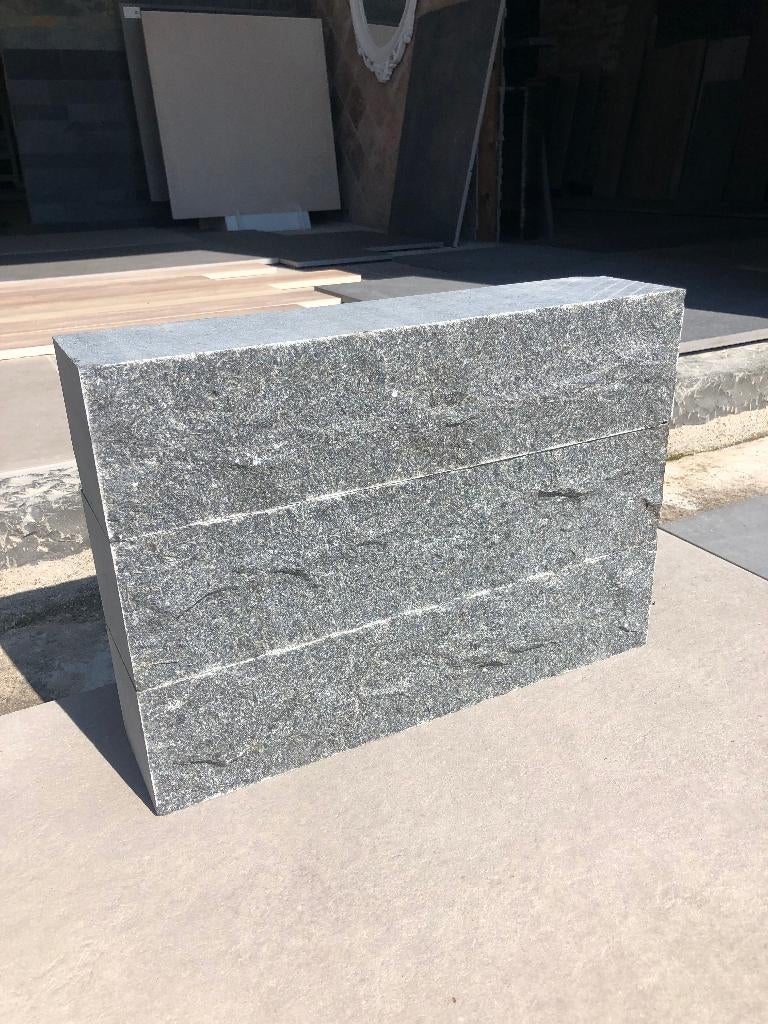 stapelblok kleurvast graniet 12x12x50 10x10x40 borderstenen, Tuin en Terras, Biels, Nieuw, Ophalen of Verzenden, Natuursteen