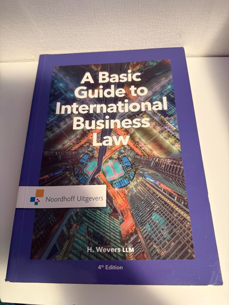 International Business Law - Weinig gebruikt, Boeken, Studieboeken en Cursussen, Verzenden, Gamma, Zo goed als nieuw, HBO