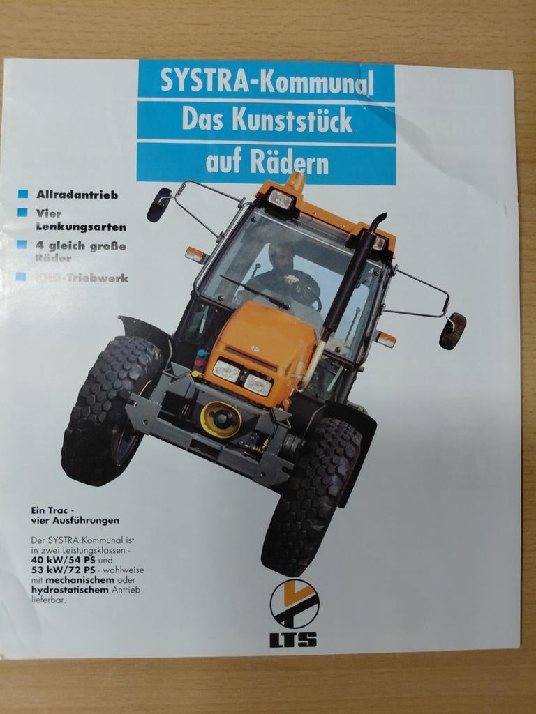 Systra trekker  folder, Boeken, Catalogussen en Folders, Ophalen of Verzenden, Zo goed als nieuw